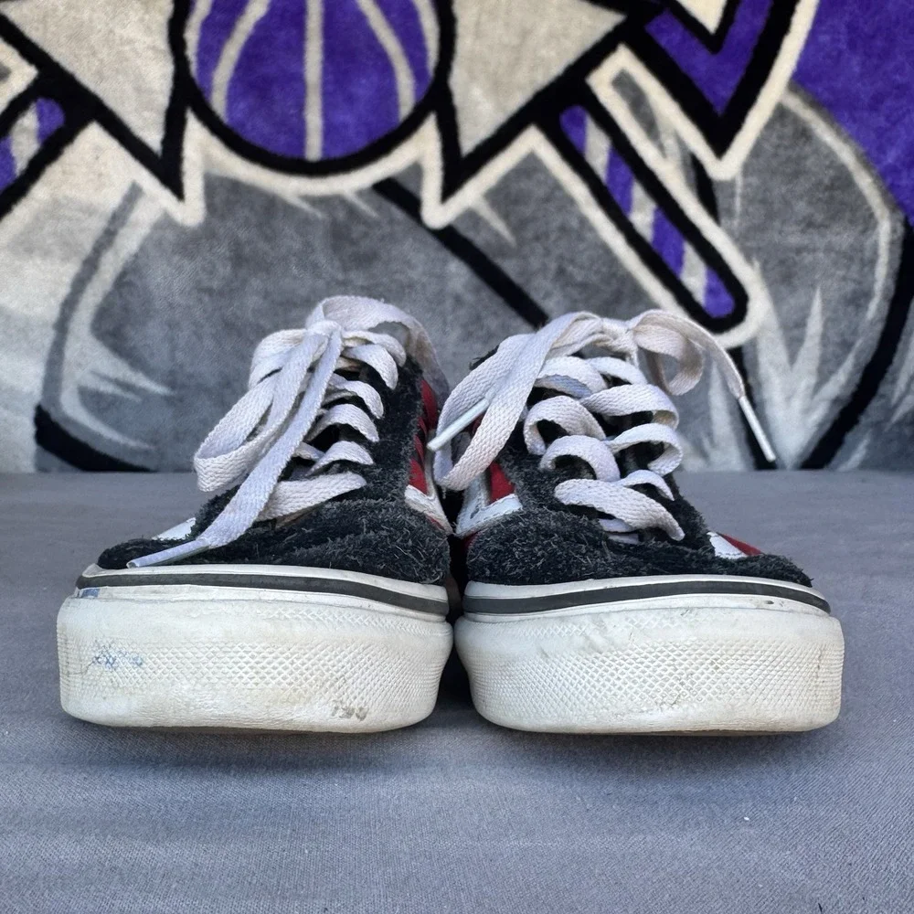 Size 13c - Vans Kids Red Black Shoes‎